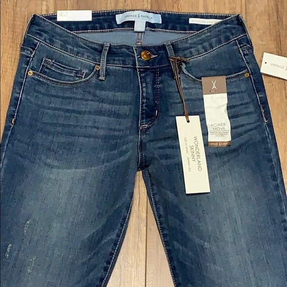 VA Wonderland Skinny Mid Rise Jeans sz 6 28x29 - Picture 4 of 8